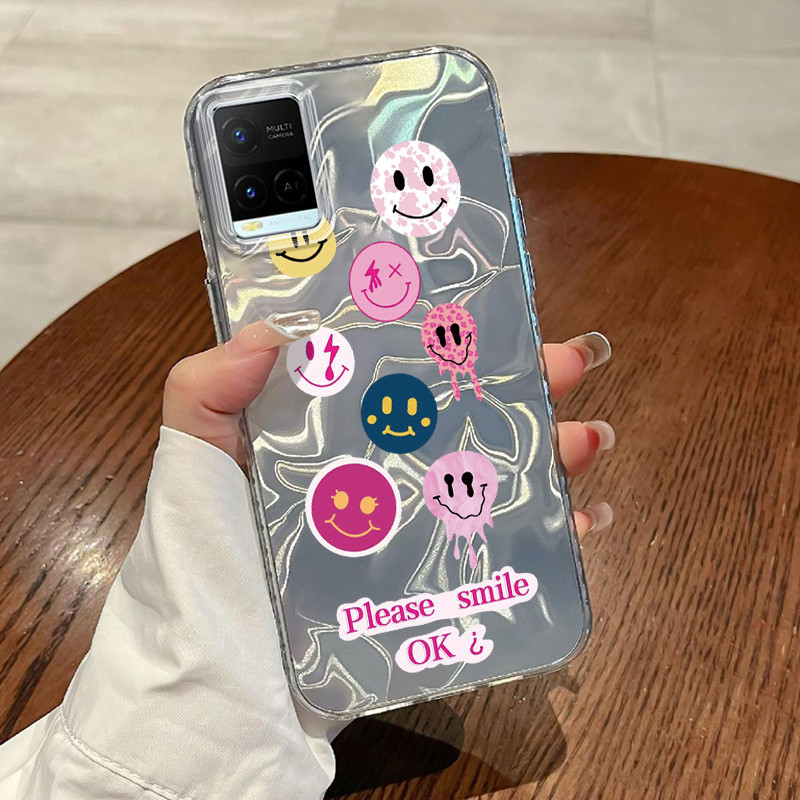 Casing Hp VIVO Y21 Y21s Y21T Y21E Y21A Y21G Y33T Y33s Case Casing Pola Tas emosi aneh HP Kasing Kasu