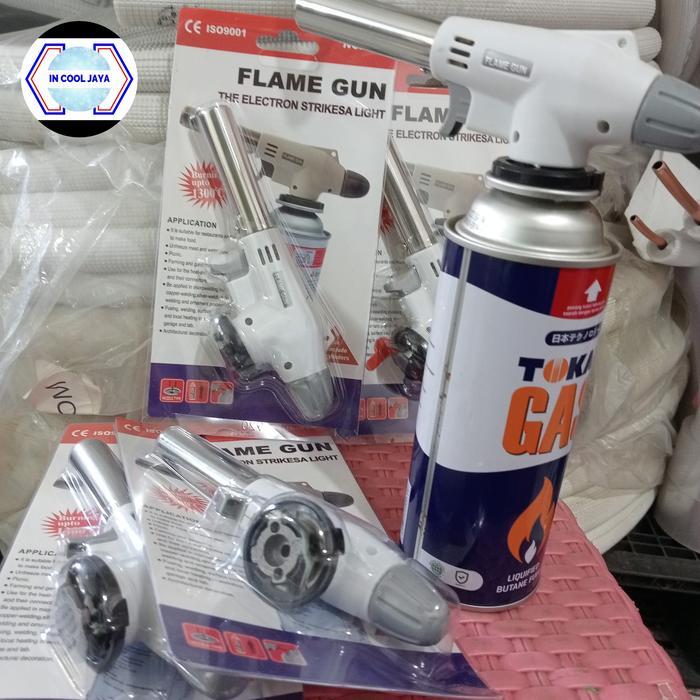 GAS LAS PORTABEL SET FLAME GUN