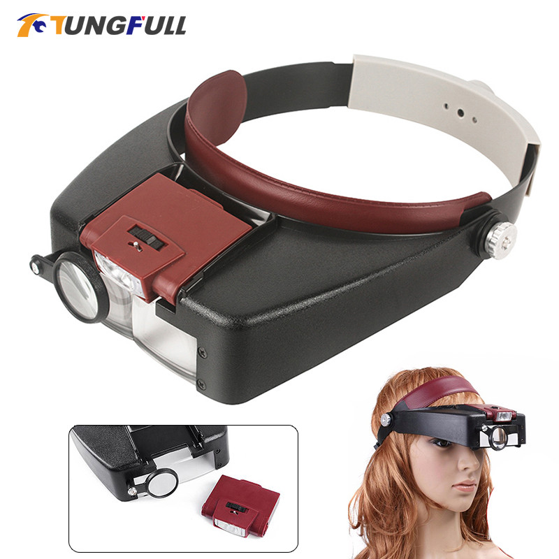 Tungfull glasses loupe wearing style magnifier glasses head magnifier magnifying glasses loupe 10X