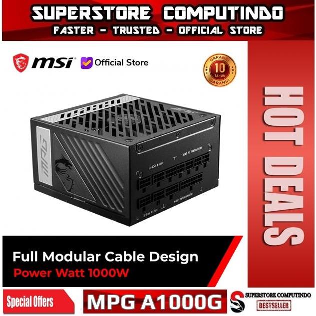 PSU MSI MPG A1000G Modular 1000Watt 80+ Gold / MSI MPG A1000G