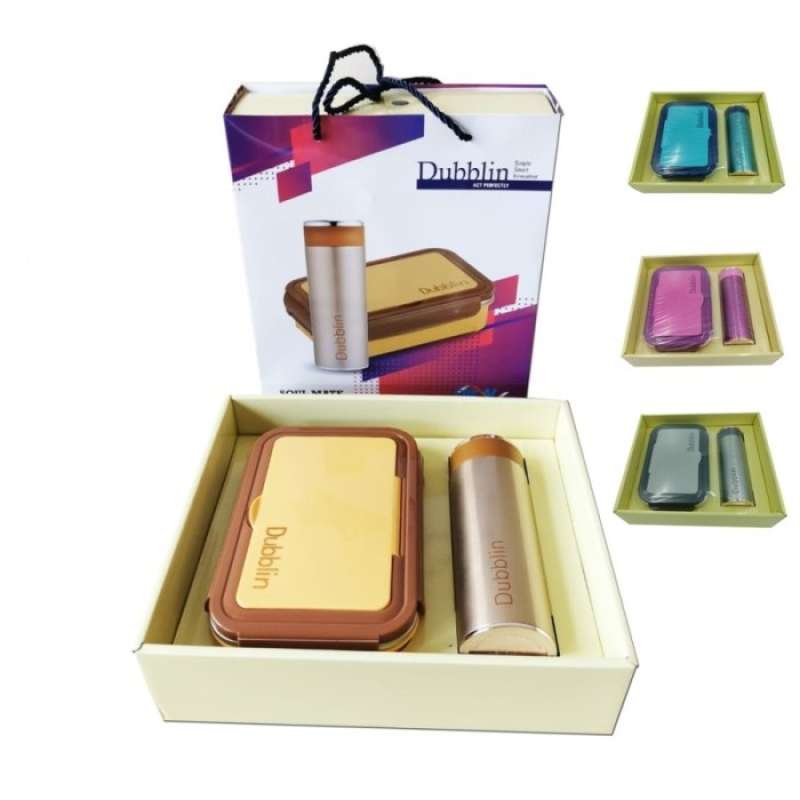 DUBBLIN GIFT SET TERMOS + LUNCH BOX / TUMBLER SET + LUNCH BOX DUBBLIN