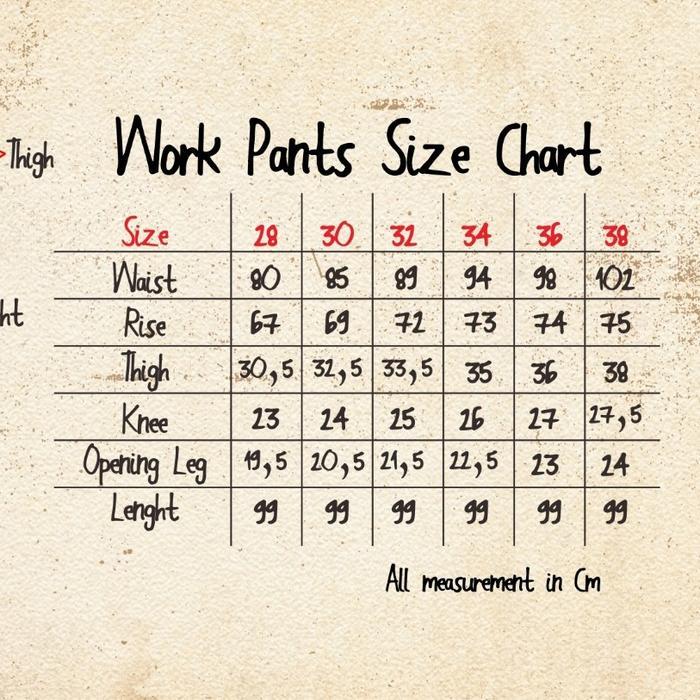 rg39- Bespoke Project - Celana Workpants/Fatigue Pants Vintage Green