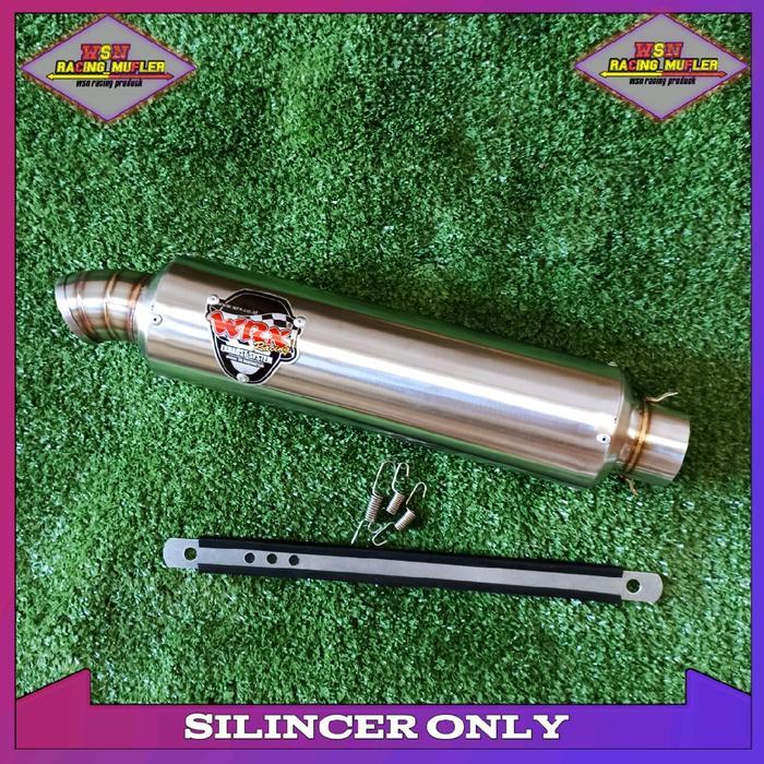 Silincer Knalpot WRX Inlet 50mm Full Saringan Kendaraan Mesin