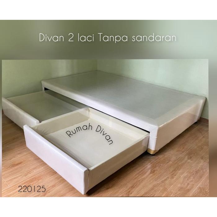 Divan Dipan Alas Springbed Box Laci (Tanpa Sandaran) Uk.140*200 Kasur
