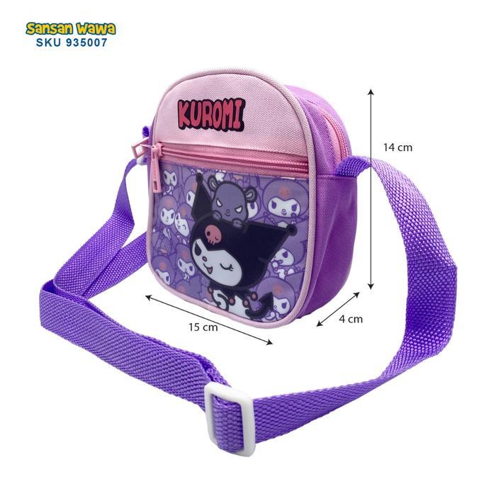 BERGARANSI Kuromi Tas Selempang Oval size kecil