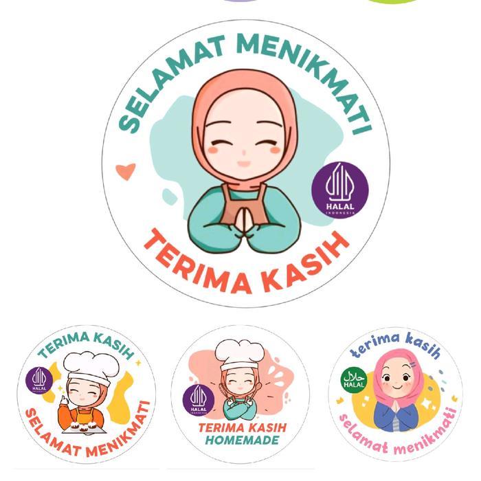 New Stiker 1 Roll Selamat Menikmati 500 pcs Stiker Label Selamat Menikmati
