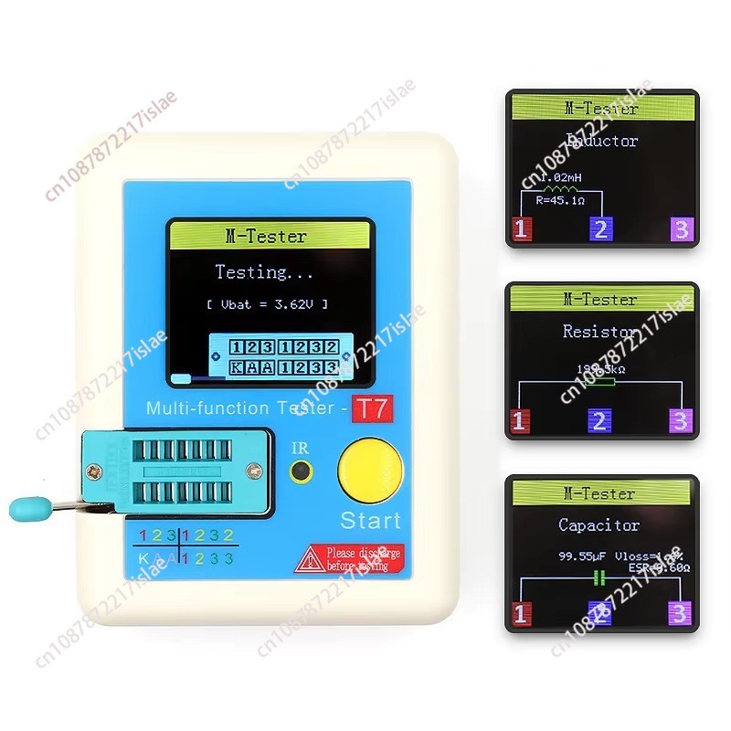 Lcr-T7 New Transistor Multifunctional Detector Multi-Tft Diode Triode Capacitometer Lcr Esr Meter