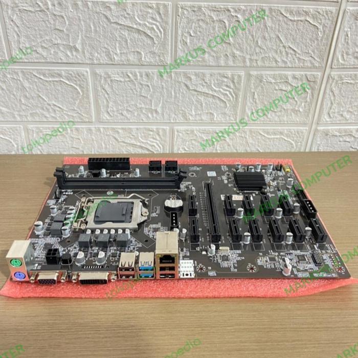 MOTHERBOARD MINING B250 BTC-12P SOCKET 1151 DDR4 GARANSI 1TAHUN REBORN