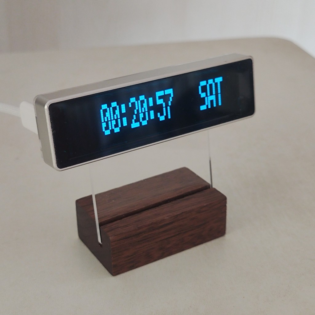 Nvarcher Digital Clock Desktop Digital Clock Oled Display Clock Multi Mode Display Aida64 Sub Screen