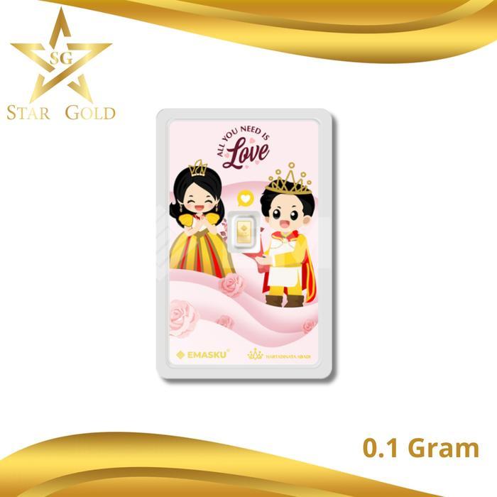 Logam Mulia Emasku By Hartadinata Abadi Love - 0.1 Gram