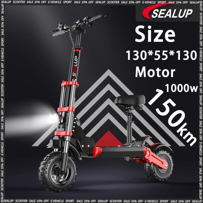 promo spesial Promo big sale Electric scooter listrik SEALUP Q18 dewasa Skuter listrik lipat 48V