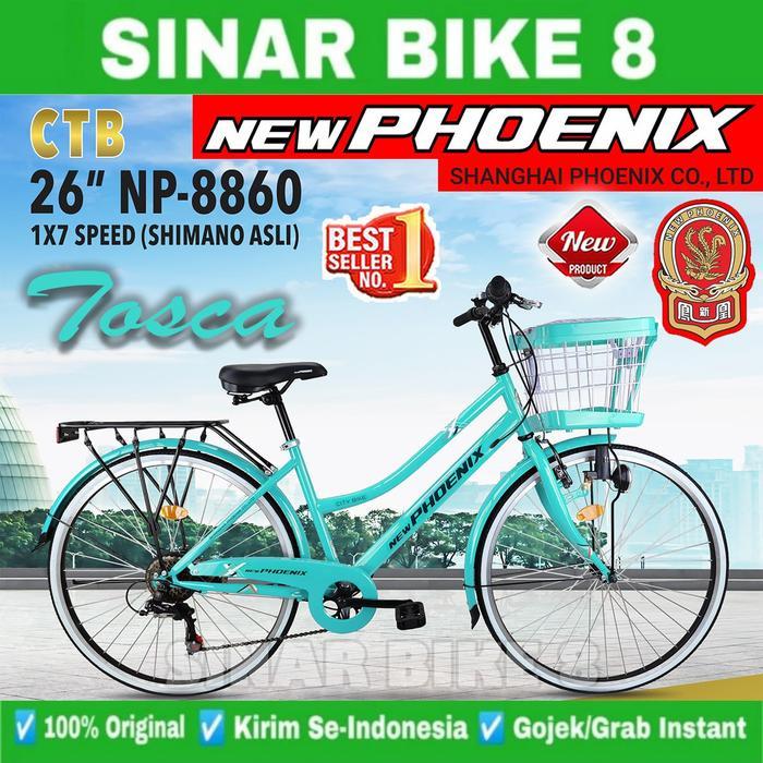 Sepeda Keranjang Dewasa Phoenix NP-8860 AT Uk. 26 In 7 Speed