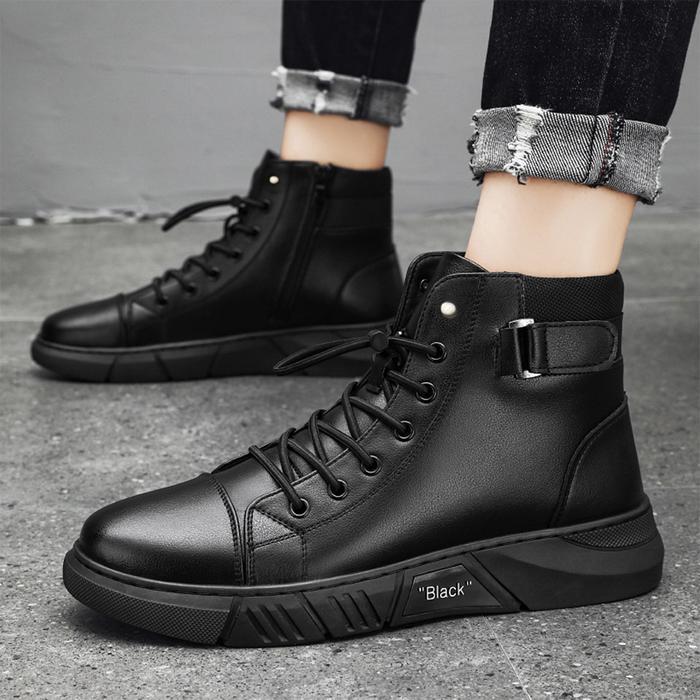 Eiger - Sepatu Midnight Sneakers Pria Kasual Zipper High Boots - E15 Shoes