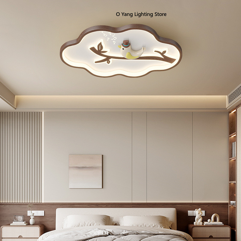 Lampu Langit-langit Kamar Anak-anak Lampu Awan LED Kreatif Minimalis Hangat Kamar Bayi Laki-laki