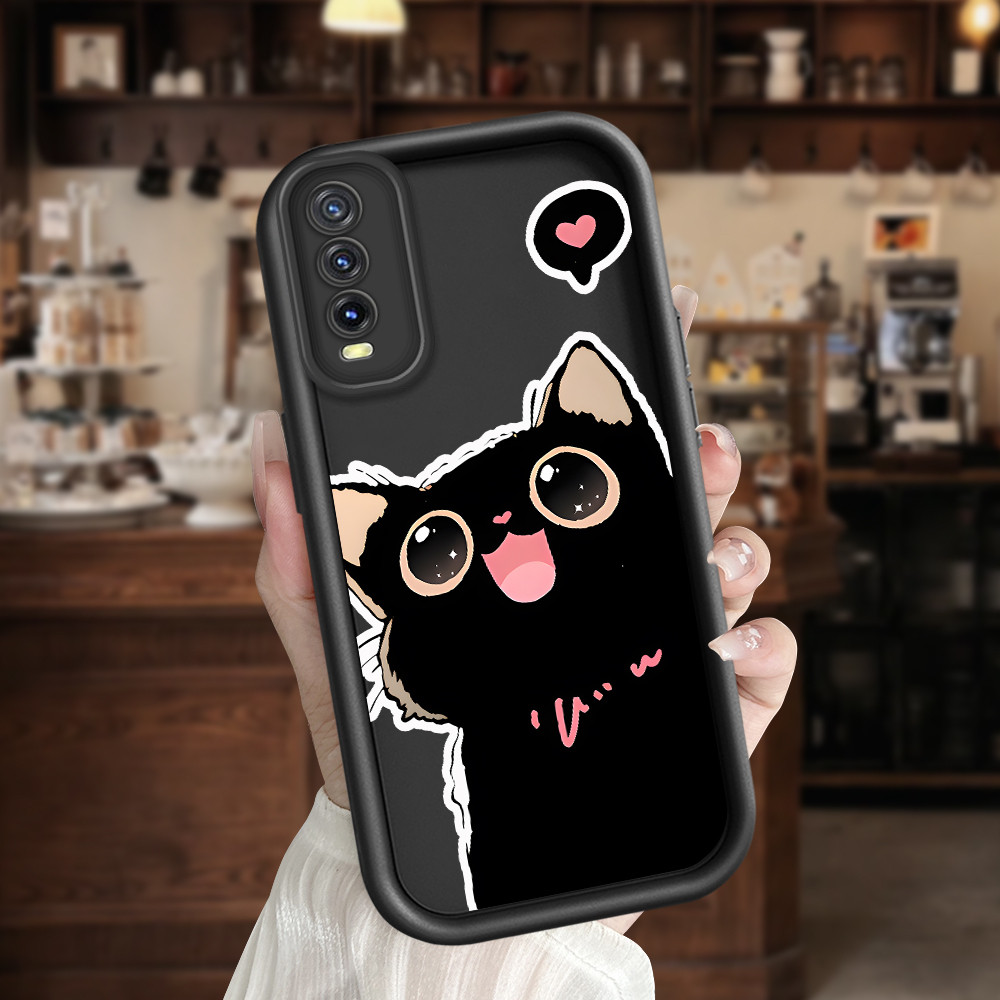 Casing Hp Untuk VIVO Y20i Y20S Y12S Y20 Y12A G 2021 Case Kesing Protect Phone TY DLJ C8-2454 Kucing 