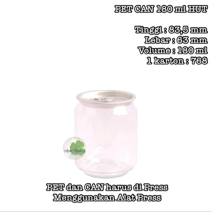 PET CAN 180 ml HUT isi 30 pcs Botol Pet Can Alumunium untuk Minuman Juice