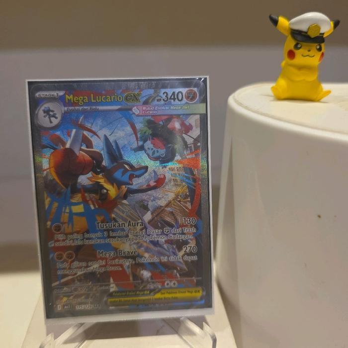 Mega Lucario Ex Sar Ma1 Evolusi Mega Kartu Pokemon Tcg Indo