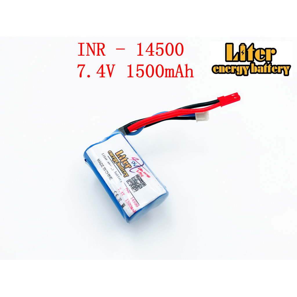 18650 7.2V 14500P Liter energy battery 14500 battery pack 2S1P 7.4V 1500mAh with pcb