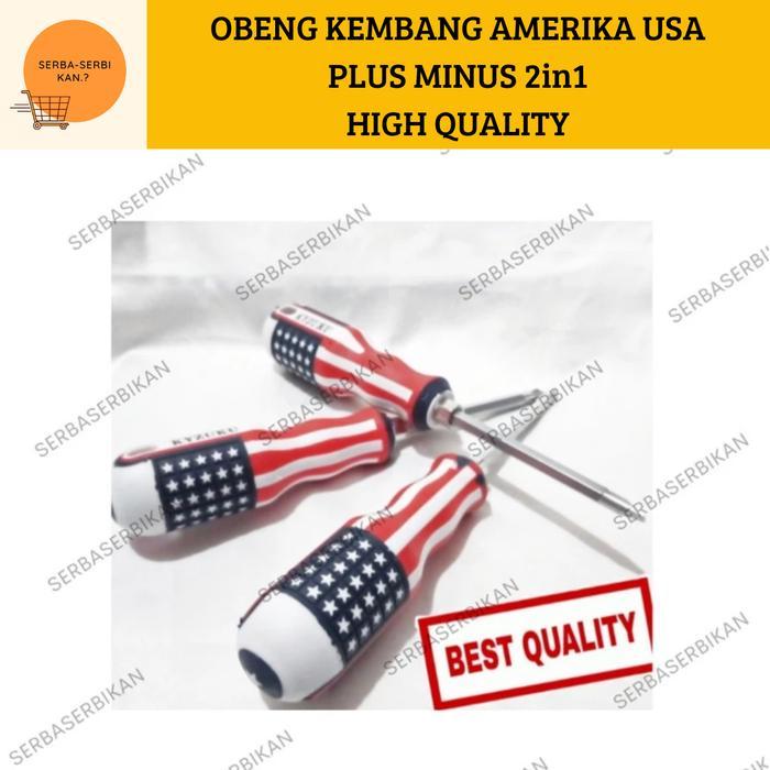 OBENG AMERIKA BOLAK BALIK DREI KEMBANG MINUS PLUS USA 2in1