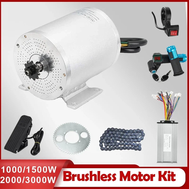 72V 3000W Motor Kit 48V 2000W 1500W Electric Brushless Motor For Electric Bike Motorcycle E-Scooter