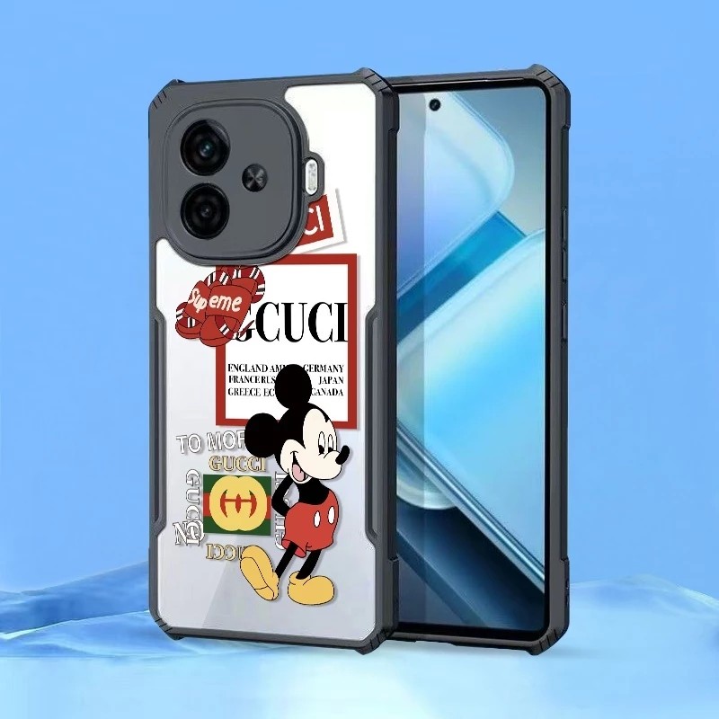 CASE CLEAR MOTIF FUSION SHOCKPROOF FOR OPPO A5 5G/4G 2025 A5 PRO 5G A52/A92 A53 /A33 A54 4G A55 4G A