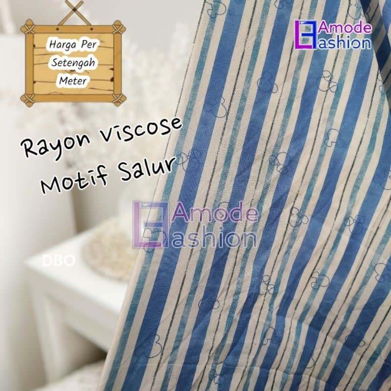 Kain Rayon Viscose Motif Salur