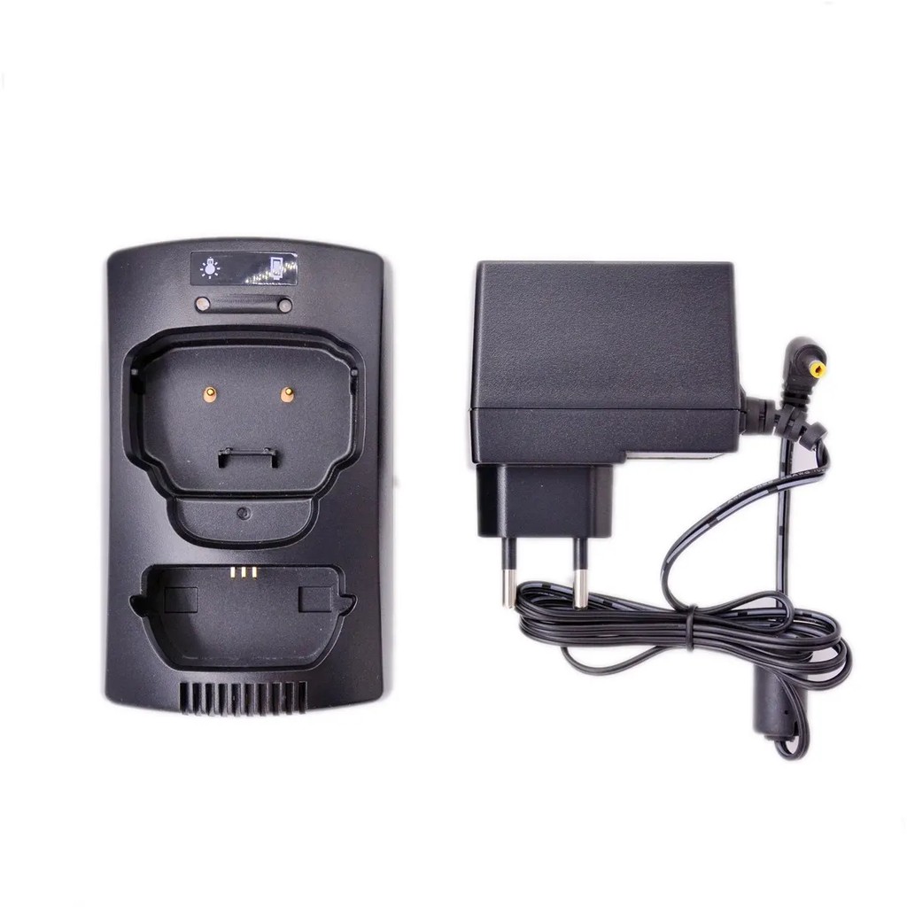 Desktop Rapid Charger Base & AC Plug Adapter Set for Sepura Series STP8000 STP8100 STP8200 STP9000