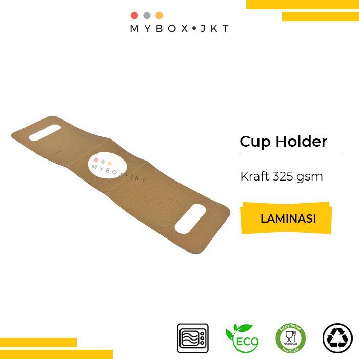 Single Cup Holder Paper Kraft LAMINASI