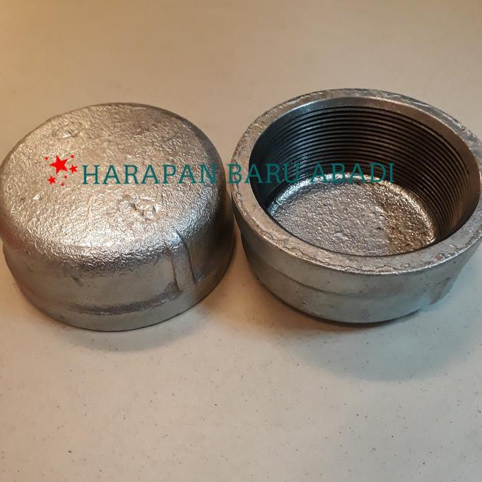 Termurah Dop Galvanis Drat 4" Inch / End Cap/ Tutup Pipa Galvanis Terlaris