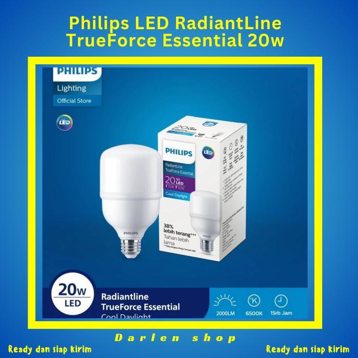 luxp- Philips Radiantline Trueforce Essential 20W Lampu Bohlam Putih 20Watt