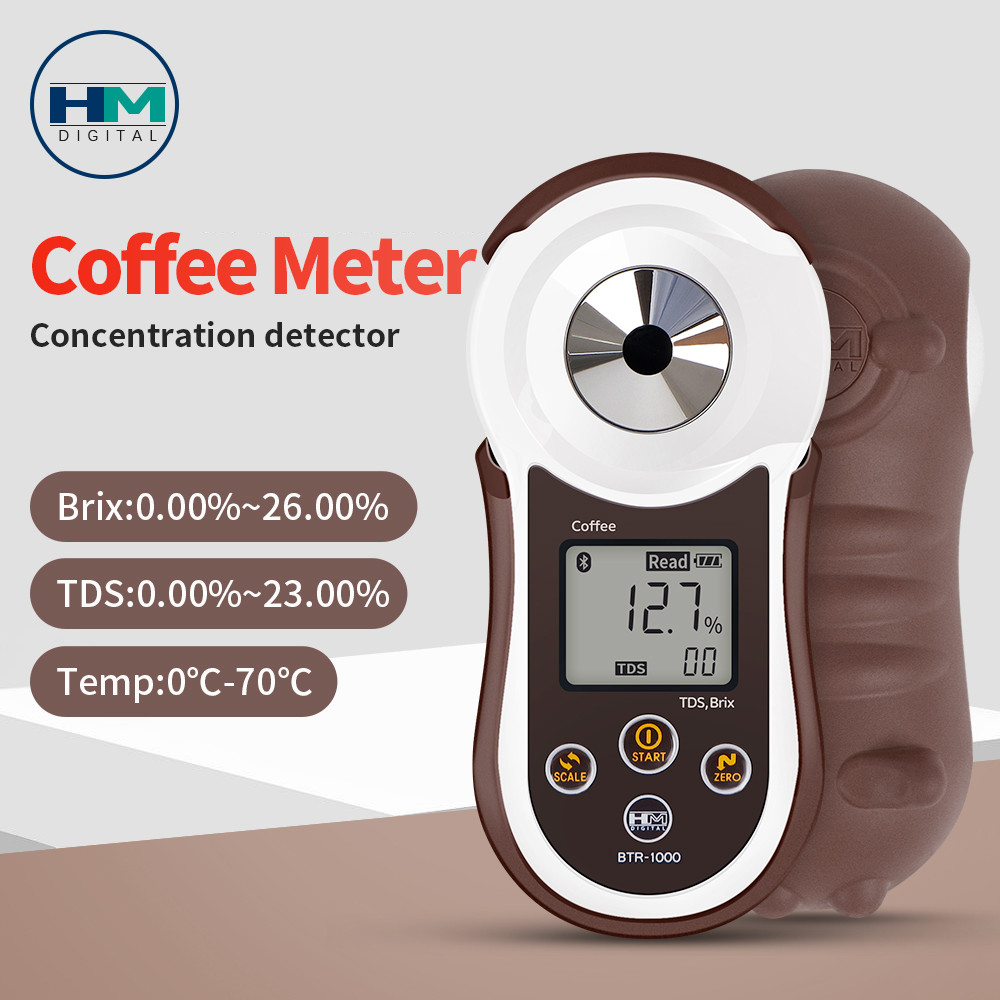 Terlaris, Bluetooth Coffee TDS Brix Refractometer Digital Coffee Densitometer Smart Coffee Concentra