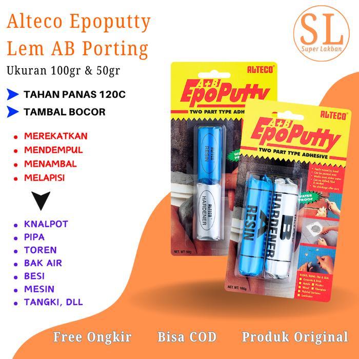 New Lem Toren Lem Pipa Alteco EpoPutty Sangat Efective Menutup Bocor Pipa Kitchen Sink Wastafel Tank