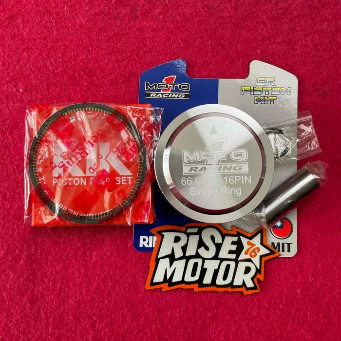 PISTON MOTO 1 SINGLE RING 66 PEN 16