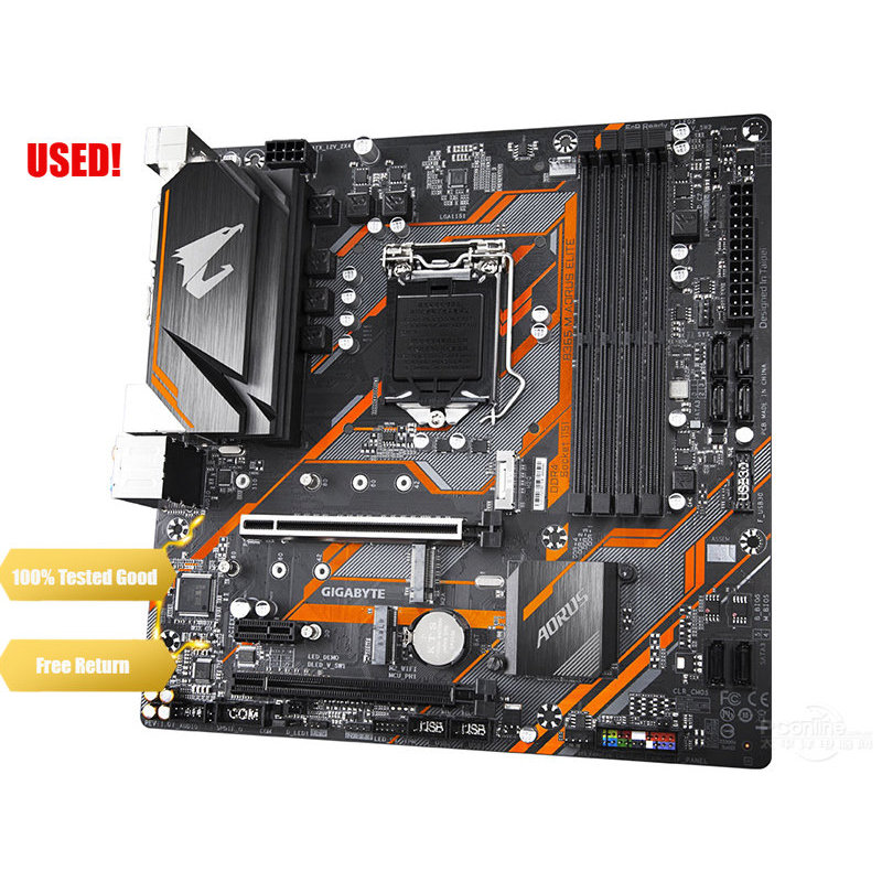 GIGABYTE B365M AORUS ELITE Micro ATX Intel B365 M.2 SSD New 64G Double Channel Support 8 9 Gen LGA 1