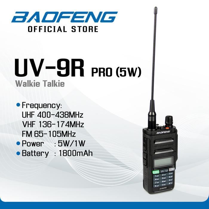BAOFENG UV-9R PRO (5W) Walkie Talkie HT - Baofeng Indonesia