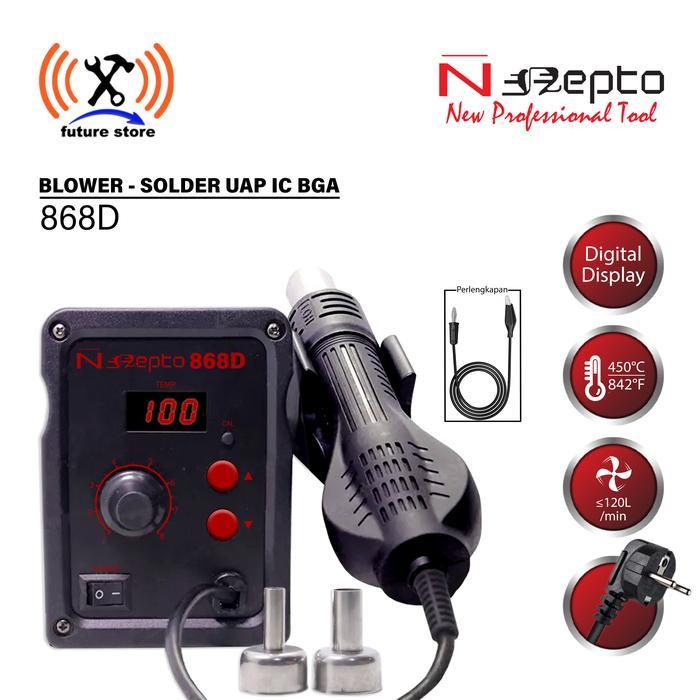 uzd6- Nepto 868D Solder Uap / Blower Smd Station Original