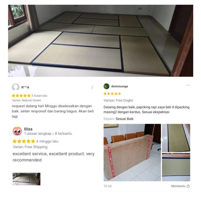 Diskon TATAMI 160 - Japanese Igusa Tatami Tikar Karpet Lampit Jepang Mat Matras Kasur Tatami