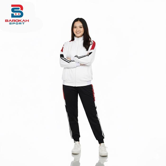 HOT Setelan Olahraga Training One Set Jaket Celana Olahraga Pria Wanita Seragam Pakaian Sport