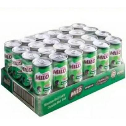 qmsy- Milo Kaleng Can 240Ml Susu Coklat 1 Dus / Karton Isi 24