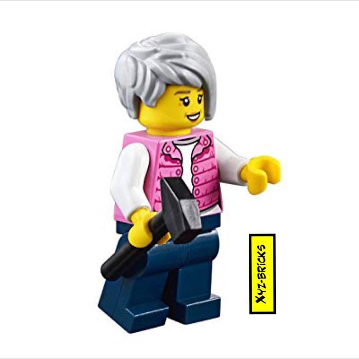 LEGO 60202 Part Out - CTY0912 - Female Camper Vest Jacket Minifigure