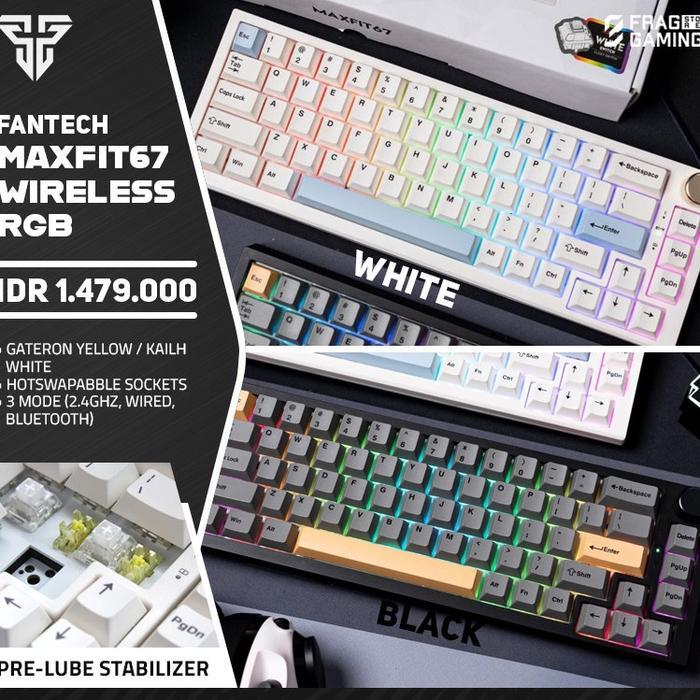 Fantech Maxfit67 / Maxfit 67 Wireless Mechanical Keyboard Rgb Sedang Diskon