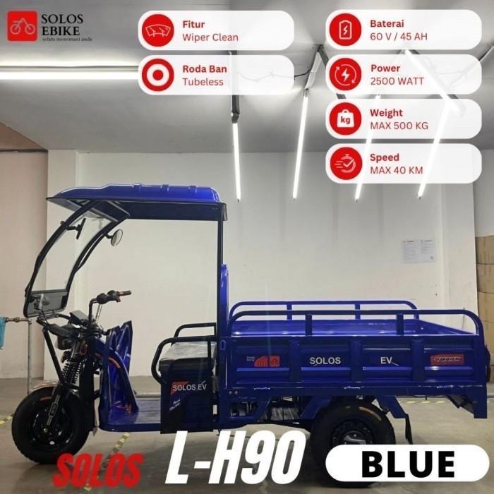 Sepeda Motor Bak Listrik Roda 3 Bukan Viar Tossa Box Garansi Baterai Angkut Barang Galon Tabung Gas