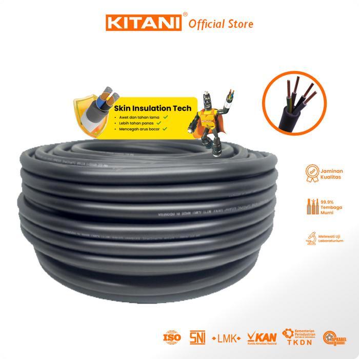 KITANI - NYY 4x1.5 mm - 100 Meter - Kabel Listrik Tembaga Kawat