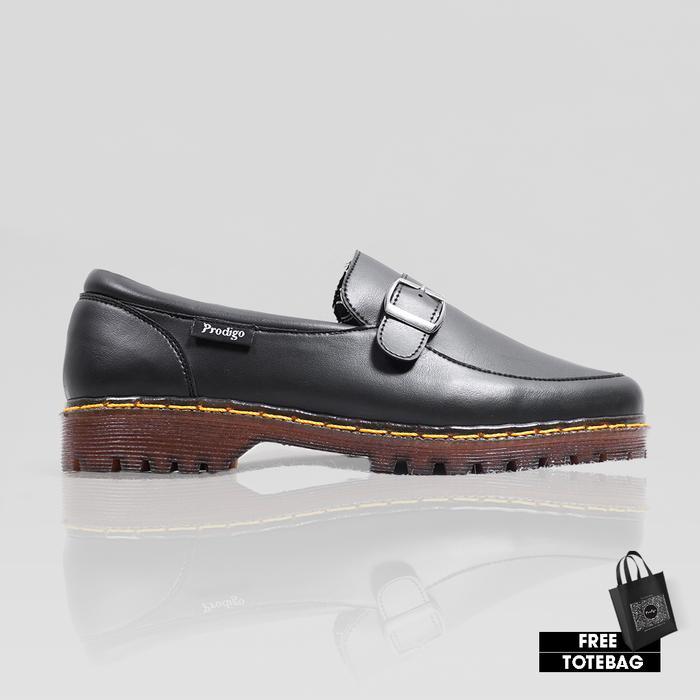 [FLASHSALE] Sepatu Formal Unisex Casual Pantofel Slip on Prodigo Belida Hitam