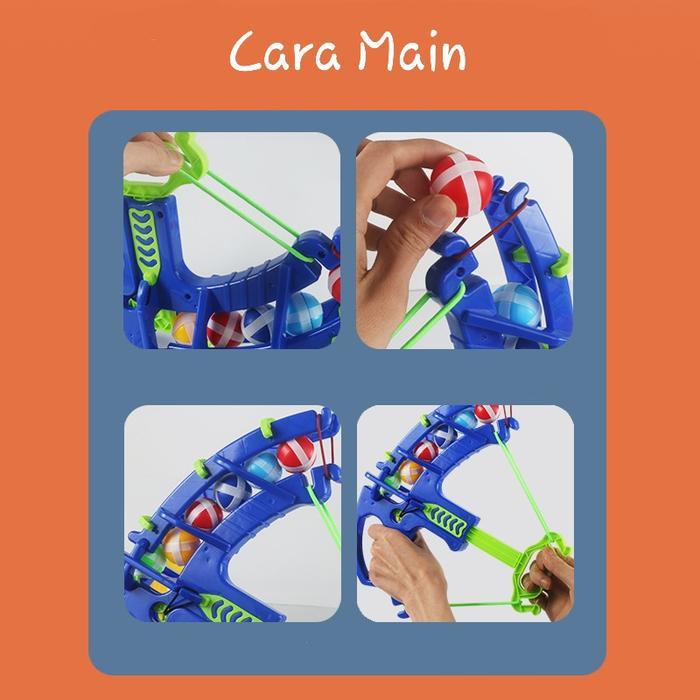 iamq- [Im] Mainan Panah Target Bola Lengket Dan Lembut / Mainan Panah Tembak Target / Fun