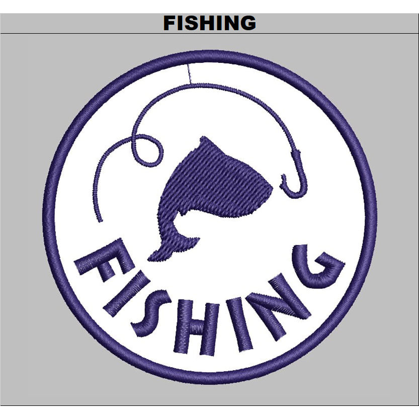 ADVENTURE PATCH BORDIR FISHING KOIL EMBROIDERY LOGO KOMPUTER | ADV-32