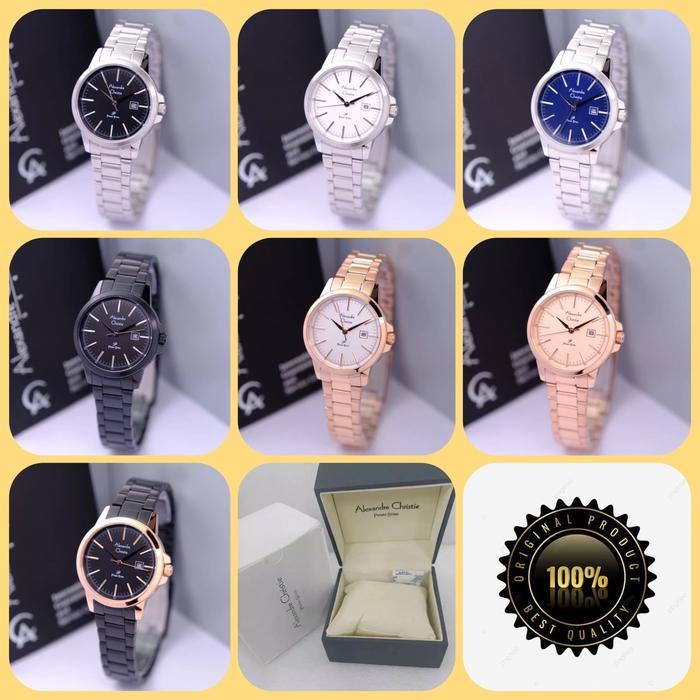 Jam Tangan Wanita Alexandre Christie Ac 1008 Ld / Ac 1008 / 1008 Original Analog Tahan Air Stainless