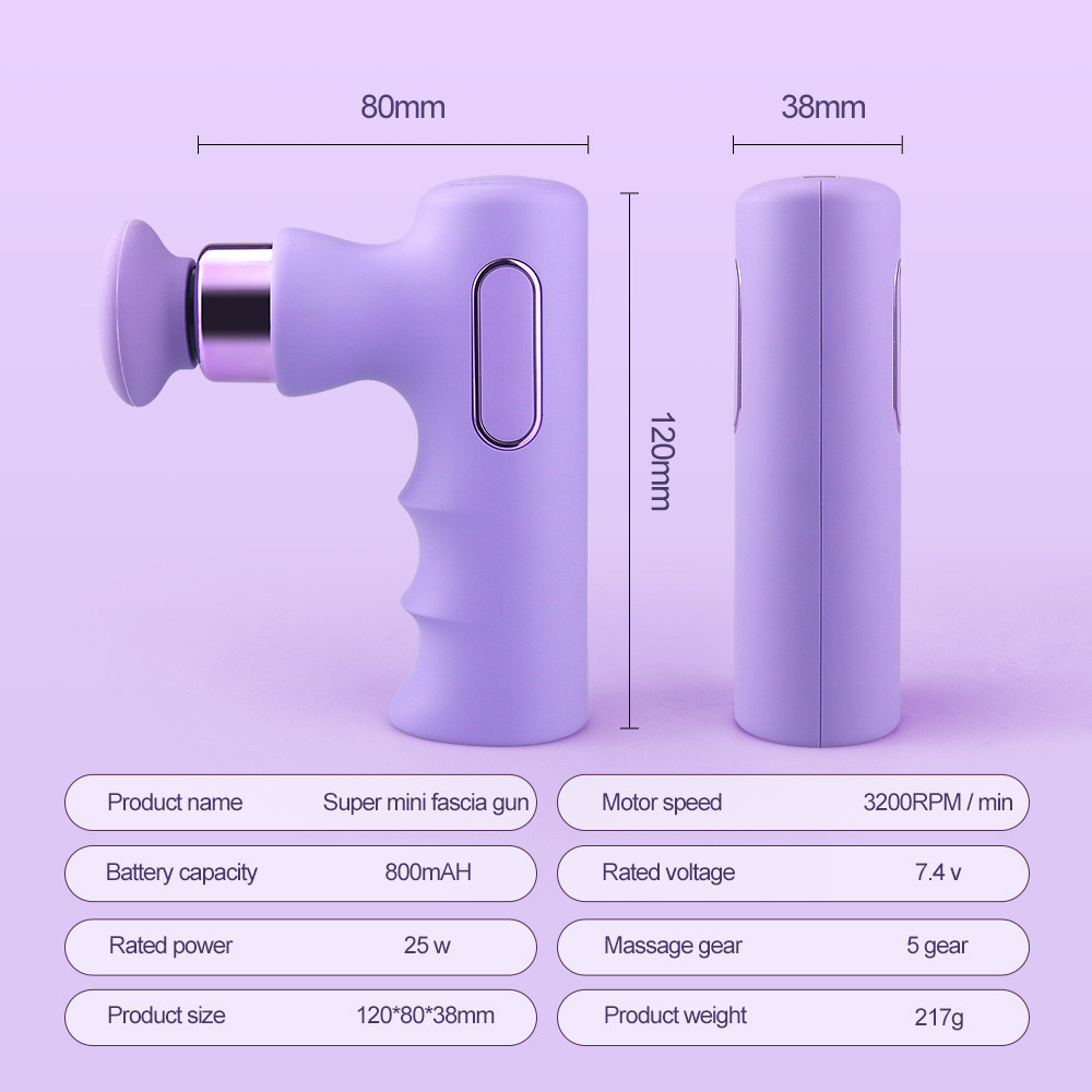 Mini Deep Muscle Massage Gun Powerful Brushless Motor Relax Sport Exercise Body Relaxation Slimming 