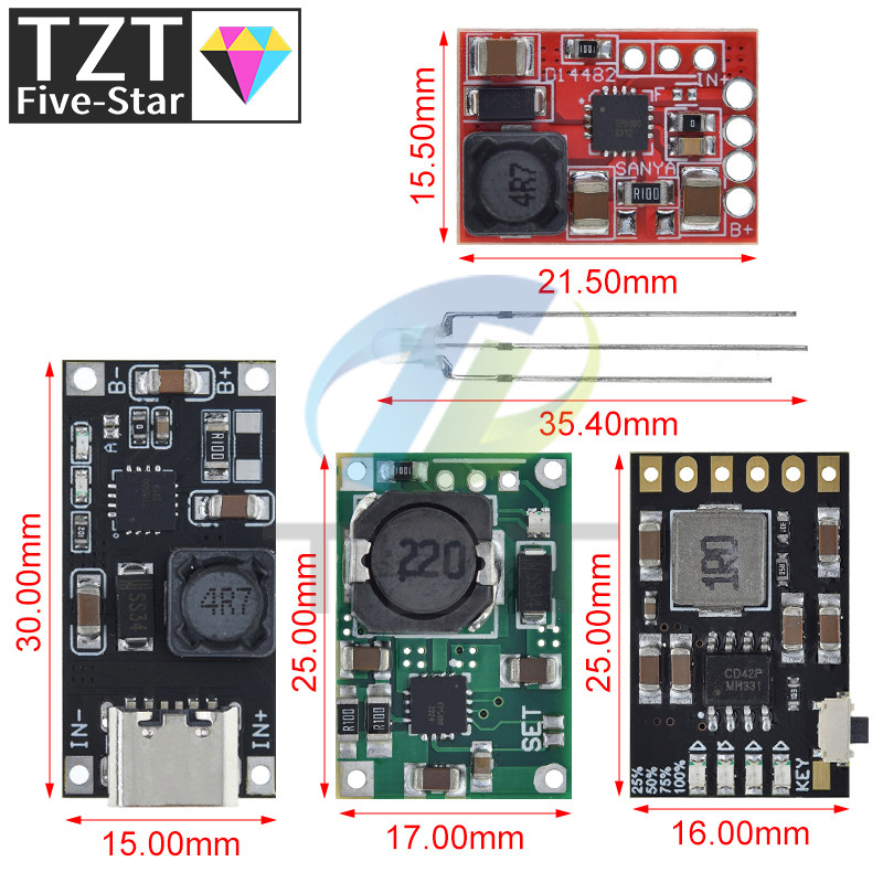 TP5100 charging management power supply module board TP5000 1A 2A compatible with 4.2V 8.4V single a