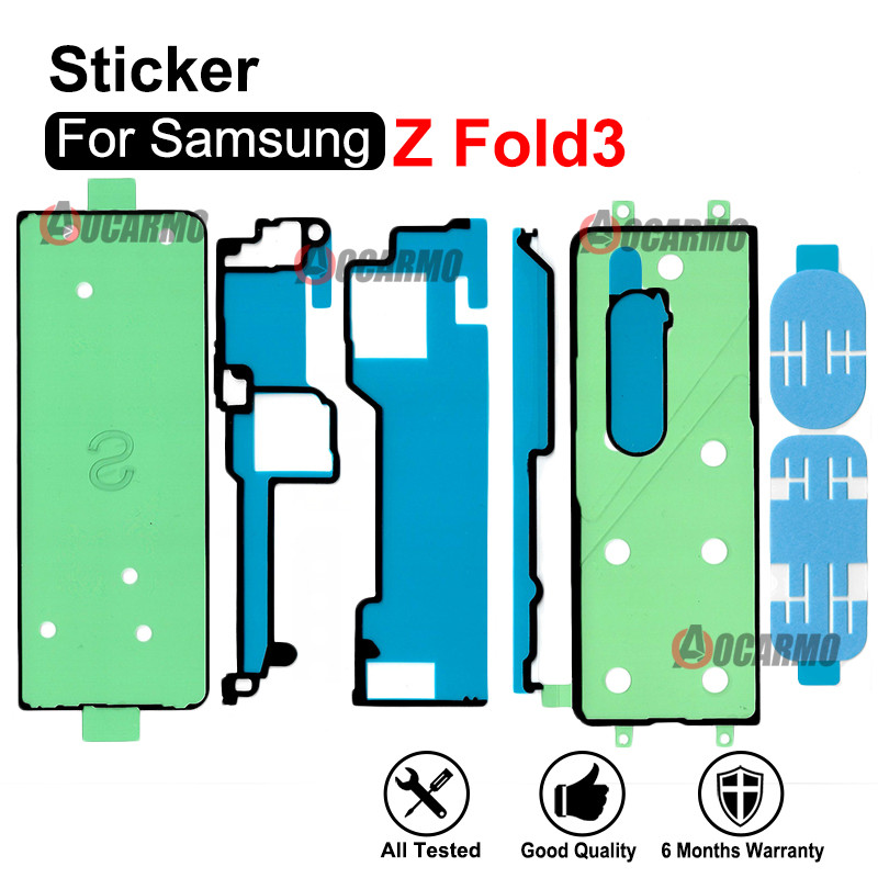 For Galaxy Z Fold3 F926 W22 Front Lcd Sticker Back Cover Adhes Glue Replacement
